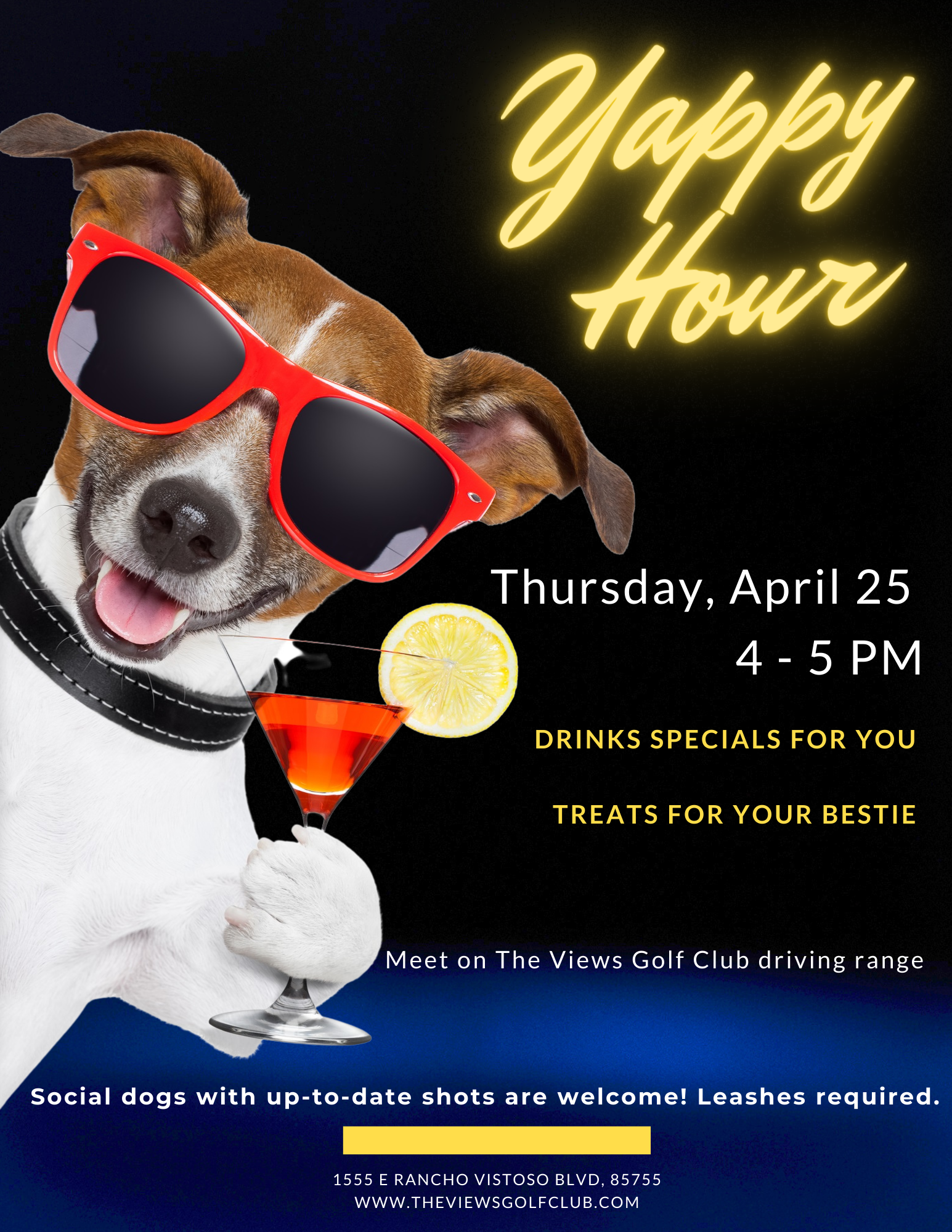 yappy hour april 2024 flyer